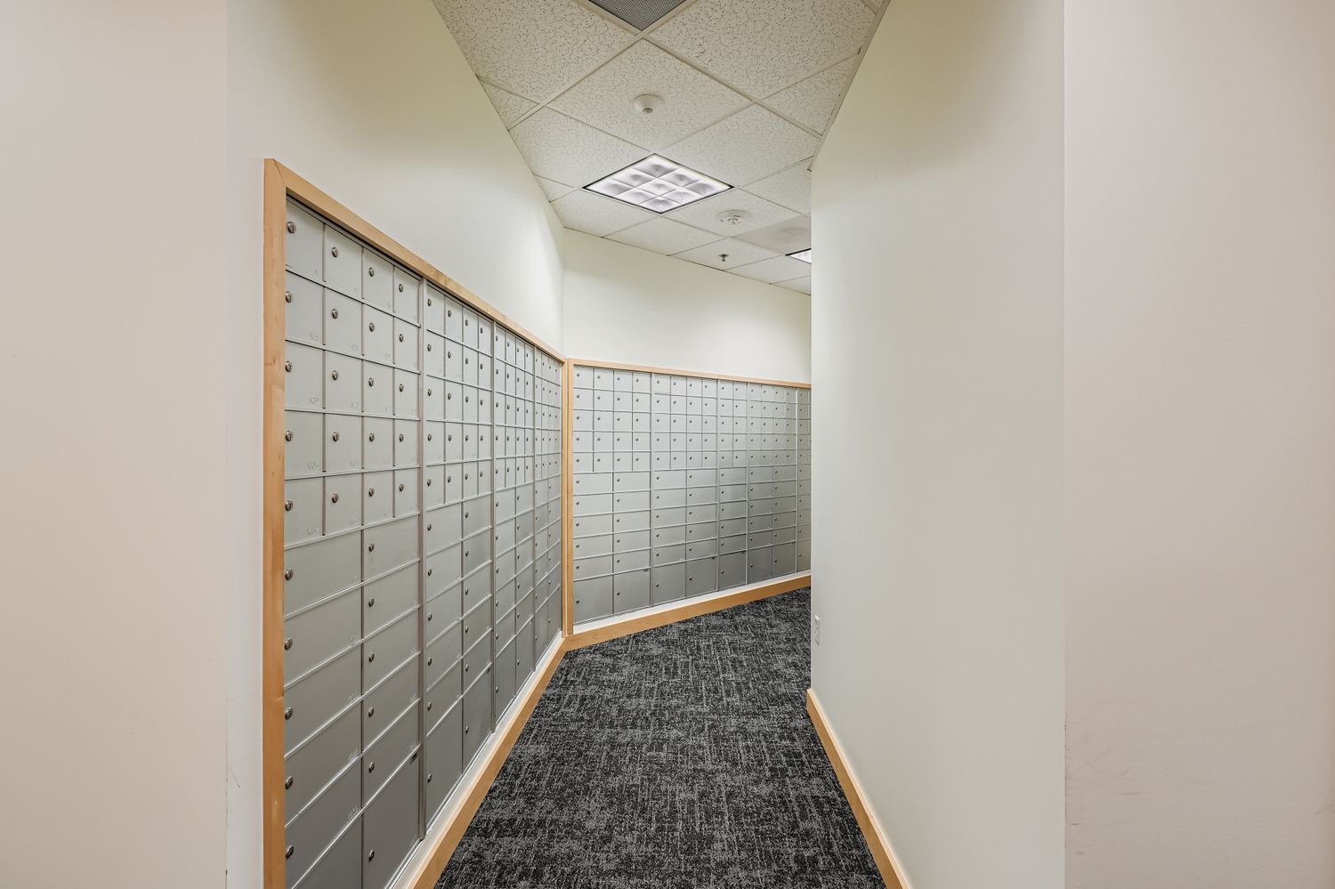Secure shared mailboxes at professional office spaces for modern business communication.